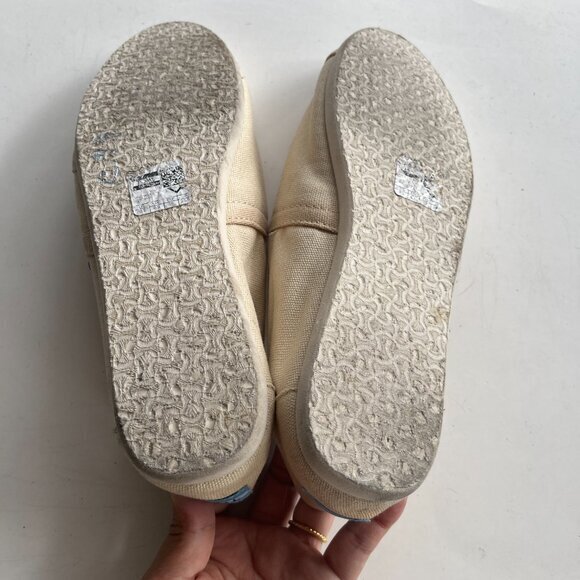 TOMS Classic Alpargata Natural shoes Slip On Flats Womens Size 8.5 - Picture 5 of 5